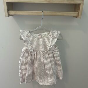 Pink Striped Kids Dress